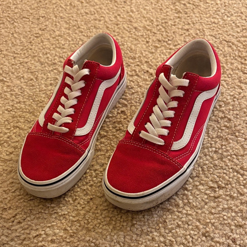 Vans Men’s Size 5.5/Women’s Size 7 Red Old Skool Shoes